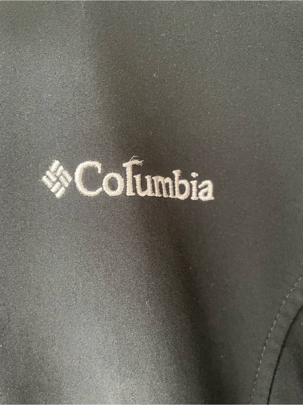 Columbia black lightweight full zip softshell jacket fleecy interior pockets;XL - Picture 2 of 7